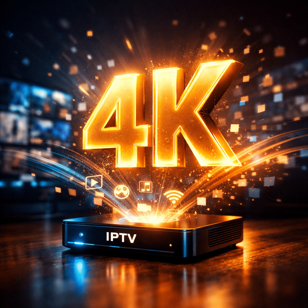 Futuristic 4K streaming concept