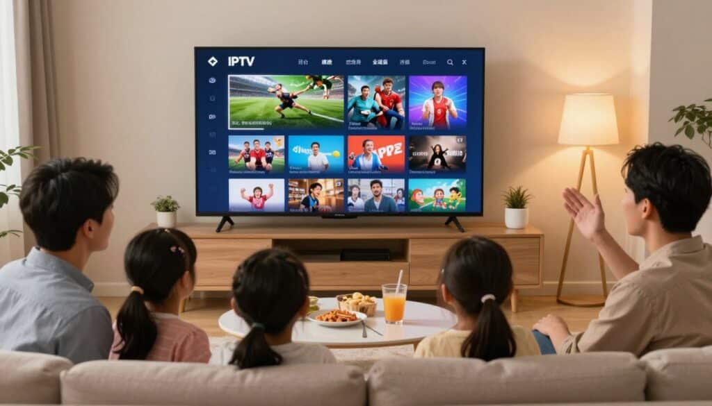 Extensive IPTV channel selection and content variety